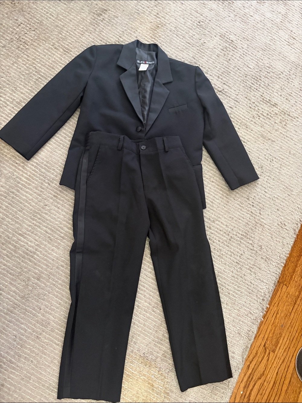 Black Kids Matching Suit Set
